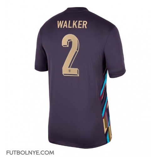 Camiseta Inglaterra Kyle Walker #2 Visitante Equipación Eurocopa 2024 manga corta